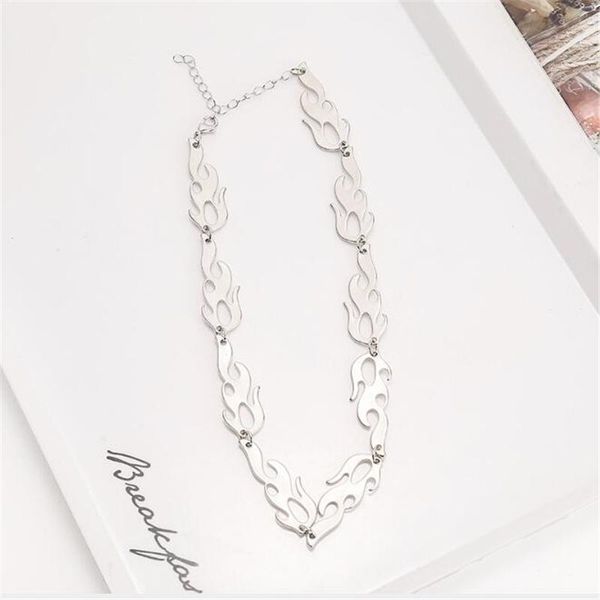 hip hop harajuku streetwear flame necklace punk rock chain necklaces gold color choker necklace adjustable chain for unisex, Golden;silver
hip hop harajuku streetwear flame necklace punk rock chain necklaces gold color choker necklace adjustable chain for unisex, Golden;silver