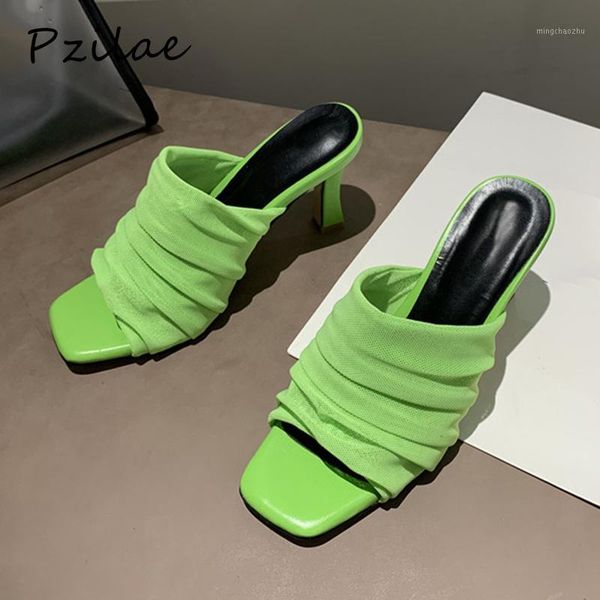 slippers pzilae women outdoor 2021 summer elegant mesh mules square toe slides female high heels concise shoes1, Black
slippers pzilae women outdoor 2021 summer elegant mesh mules square toe slides female high heels concise shoes1, Black