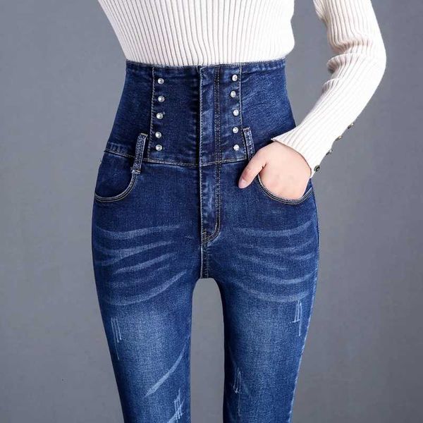 new women simple solid color high waist skinny jeans fashion female washed slim stretch cotton casual denim pencil pants, Blue
new women simple solid color high waist skinny jeans fashion female washed slim stretch cotton casual denim pencil pants, Blue