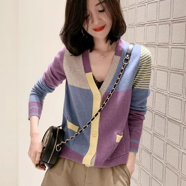women solid knitted sweater and cardigans cardigan full sleeve ladies office female autumn 2021 new drop shipping, White;black
women solid knitted sweater and cardigans cardigan full sleeve ladies office female autumn 2021 new drop shipping, White;black
