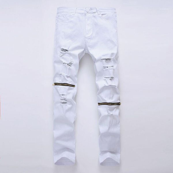 mens skinny ripped jeans slim fit knee zipper design hole casual jeans stretch moto biker denim trousers brand cotton pants1, Blue
mens skinny ripped jeans slim fit knee zipper design hole casual jeans stretch moto biker denim trousers brand cotton pants1, Blue