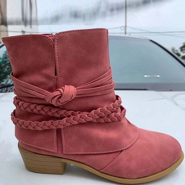 autumn women ankle boots flock solid color short boots cross tied mid heel retro ladies patchwork zipper #xg1n, Black
autumn women ankle boots flock solid color short boots cross tied mid heel retro ladies patchwork zipper #xg1n, Black