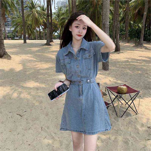 casual dresses denim dr's summer 2022 french dign sense of waist closing small temperament short skirt, Black;gray
casual dresses denim dr's summer 2022 french dign sense of waist closing small temperament short skirt, Black;gray