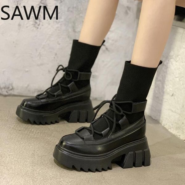 martin boots woman 2020 new ladies casual stretch fabric socks boots fashion cross-tied women shoes platform gothic women, Black
martin boots woman 2020 new ladies casual stretch fabric socks boots fashion cross-tied women shoes platform gothic women, Black