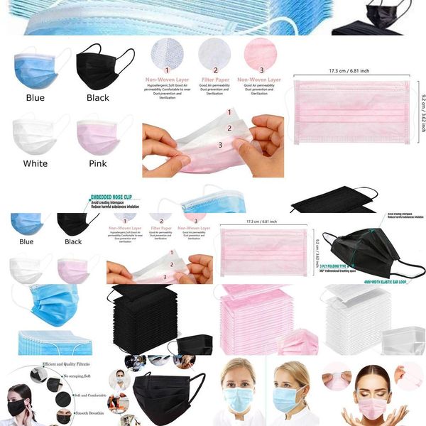 safe non ply mask 50/40/30/20/10pcs protective blue woven 3 layer black mouth face white pink breathable jjec disposable d
safe non ply mask 50/40/30/20/10pcs protective blue woven 3 layer black mouth face white pink breathable jjec disposable d