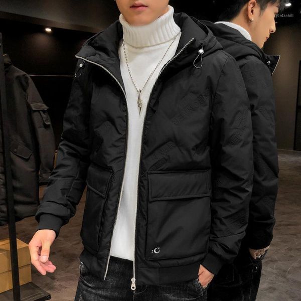 men's down jacket men's white duck down trend brand new student work clothes short light coat winter coat for men1, Black
men's down jacket men's white duck down trend brand new student work clothes short light coat winter coat for men1, Black