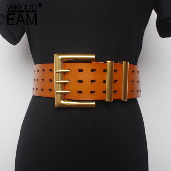 eam 2020 new metal three pin buckle pu leather belt for women hollow out wide genuine leather waistband lady tide pe329, Black;brown
eam 2020 new metal three pin buckle pu leather belt for women hollow out wide genuine leather waistband lady tide pe329, Black;brown