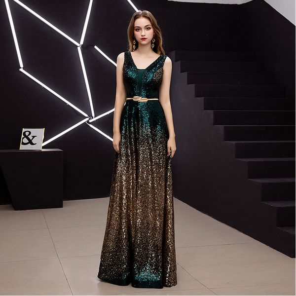 ladybeauty 2020 new arrival gradient sequined evening dress v-neck sleeveless simple evening gowns long party perspective dresse lj201224, Black
ladybeauty 2020 new arrival gradient sequined evening dress v-neck sleeveless simple evening gowns long party perspective dresse lj201224, Black