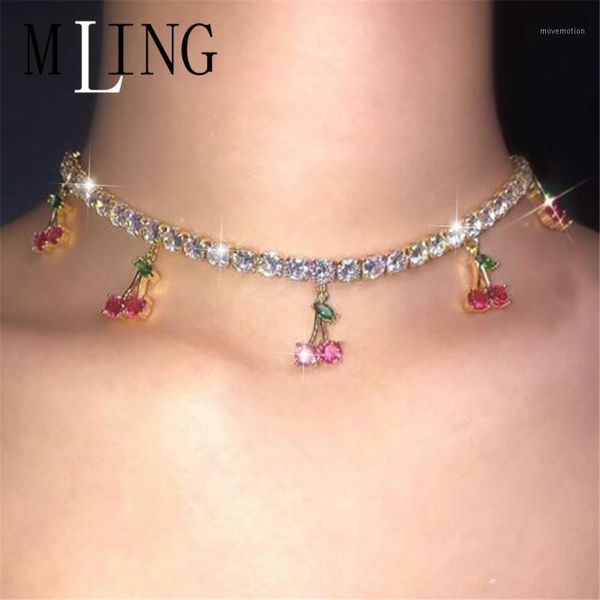mling claw chain crystal choker necklace fashion fruit red cherry necklace for women1, Golden;silver
mling claw chain crystal choker necklace fashion fruit red cherry necklace for women1, Golden;silver