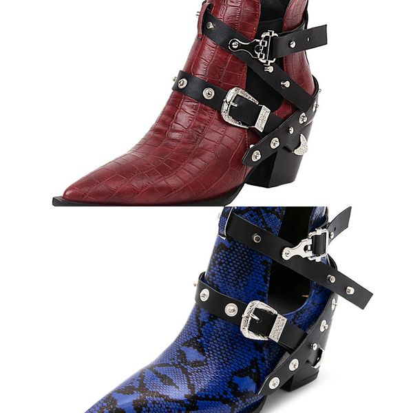 2020 motorcycle western cowboy boots women snake pu leather short cossacks high heels cowgirl booties buckle ankle botas shoes c0129, Black
2020 motorcycle western cowboy boots women snake pu leather short cossacks high heels cowgirl booties buckle ankle botas shoes c0129, Black