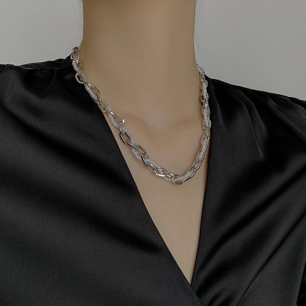 chains luxury twist chain necklaces for women mixed chunky link chokers necklace punk jewelry, Silver
chains luxury twist chain necklaces for women mixed chunky link chokers necklace punk jewelry, Silver
