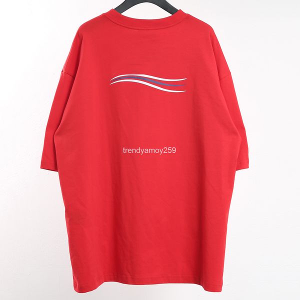 women's t-shirt correct version b coke wave printing star net red same loose short sleeve t-shirt women's round neck versatile, White
women's t-shirt correct version b coke wave printing star net red same loose short sleeve t-shirt women's round neck versatile, White