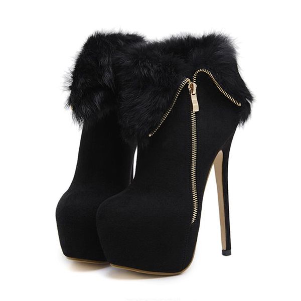 boots lucyever winter warm plush platform ankle for women side zipper super high heels stiletto shoes woman black short botas
boots lucyever winter warm plush platform ankle for women side zipper super high heels stiletto shoes woman black short botas