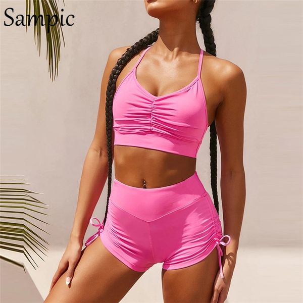 sampic outfits femme clothing white sport skinny tracksuit summer women casual crop and biker shorts two piece set 201104, Gray
sampic outfits femme clothing white sport skinny tracksuit summer women casual crop and biker shorts two piece set 201104, Gray