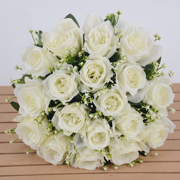 18 heads artificial rose bride hand-holding flower bouquet valentine day wedding party home floral decoration 3 nsqpf
18 heads artificial rose bride hand-holding flower bouquet valentine day wedding party home floral decoration 3 nsqpf
