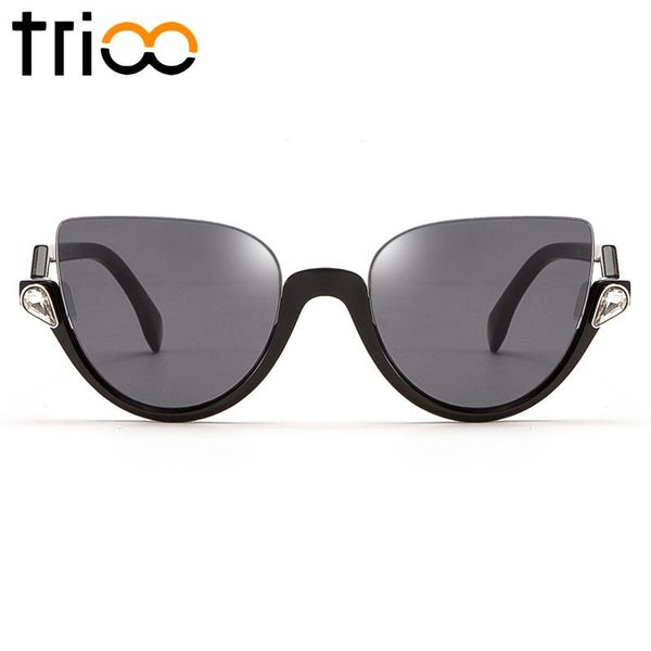 sunglasses trioo luxury women brand half farme design ladies sun glasses cat eye shades unique style chic lunette, White;black
sunglasses trioo luxury women brand half farme design ladies sun glasses cat eye shades unique style chic lunette, White;black
