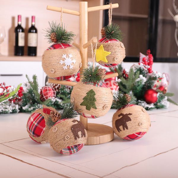 round christmas decoration pendant linen christmas balls linen red lattice christmas tree decoration lanyard hanging ball dropshipping f7801
round christmas decoration pendant linen christmas balls linen red lattice christmas tree decoration lanyard hanging ball dropshipping f7801