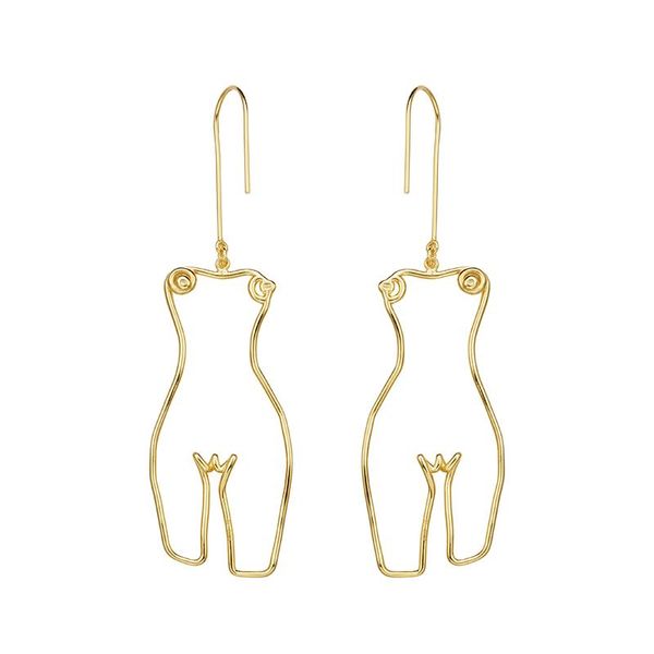 original artsy female body outline dangle earrings for women 2020 human body silhouette drop earrings jewelry statement, Silver
original artsy female body outline dangle earrings for women 2020 human body silhouette drop earrings jewelry statement, Silver