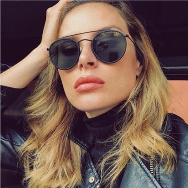 sunglasses hbk 2021 women round retro steampunk vintage sun glasses double bridge metal frame shades eyewear uv400, White;black
sunglasses hbk 2021 women round retro steampunk vintage sun glasses double bridge metal frame shades eyewear uv400, White;black