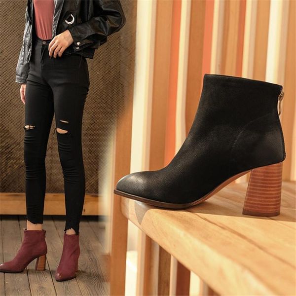 boots retro moden dress women spring & autumn 2021 vintage heel botas damen genuine leather talon bottine drop, Black
boots retro moden dress women spring & autumn 2021 vintage heel botas damen genuine leather talon bottine drop, Black