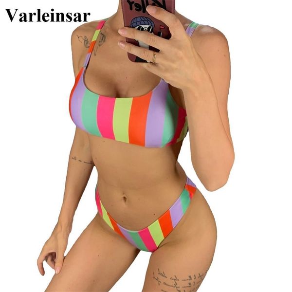 new color striped bikini female swimsuit women swimwear two-pieces bikini set high leg cut bather bathing suit wear v1409 y200319, White;black
new color striped bikini female swimsuit women swimwear two-pieces bikini set high leg cut bather bathing suit wear v1409 y200319, White;black