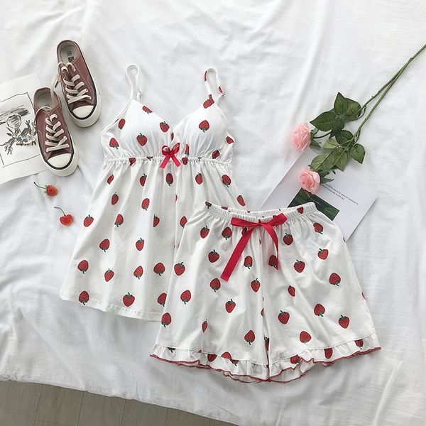 2019 korean wind ins pit strawberries with suspender home wear cute girl wind short pajamas sling bra strawberry bra 8og93, Gray
2019 korean wind ins pit strawberries with suspender home wear cute girl wind short pajamas sling bra strawberry bra 8og93, Gray