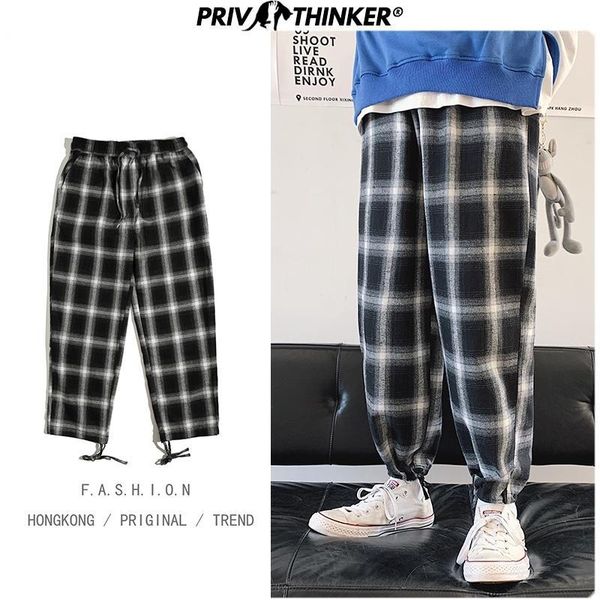 privathink men's plaid loose wide leg pants autumn ankle length harem pants 2020 hip hop man casual baggy straight1, Black
privathink men's plaid loose wide leg pants autumn ankle length harem pants 2020 hip hop man casual baggy straight1, Black