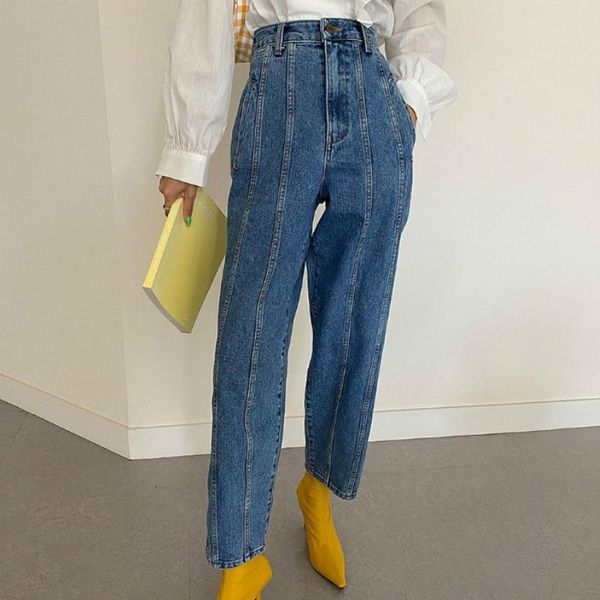 women's jeans high waist women harem pants korean style outfits casual streetwear denim trousers lady vintage blue loose 2021
women's jeans high waist women harem pants korean style outfits casual streetwear denim trousers lady vintage blue loose 2021