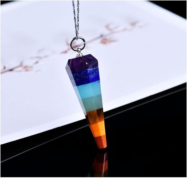 1pc natural crystal quartz mineral jewelry seven chakra stones chakra aura point healing men's and women's necklaces d qylkjm, Black
1pc natural crystal quartz mineral jewelry seven chakra stones chakra aura point healing men's and women's necklaces d qylkjm, Black