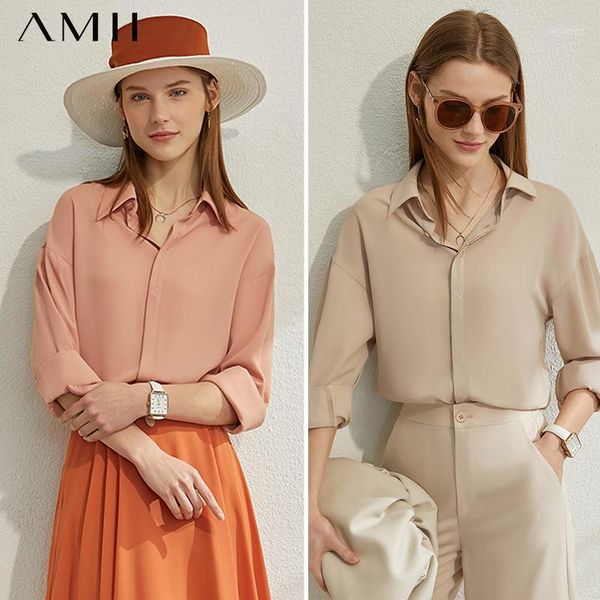 women's blouses & shirts amii minimalism spring summer basic solid shirt women causal lapel full sleeves single-breasted 120702051, White
women's blouses & shirts amii minimalism spring summer basic solid shirt women causal lapel full sleeves single-breasted 120702051, White