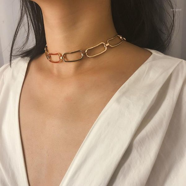 chokers visisap retro simple square personality geometric hollow chain for women fashion gold color choker style jewelry xr-c22211, Golden;silver
chokers visisap retro simple square personality geometric hollow chain for women fashion gold color choker style jewelry xr-c22211, Golden;silver