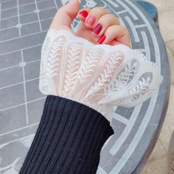 five fingers gloves 1 pair fake sleeves autumn wild sweater decorative cotton pleated wrist universal cuff, Blue;gray
five fingers gloves 1 pair fake sleeves autumn wild sweater decorative cotton pleated wrist universal cuff, Blue;gray