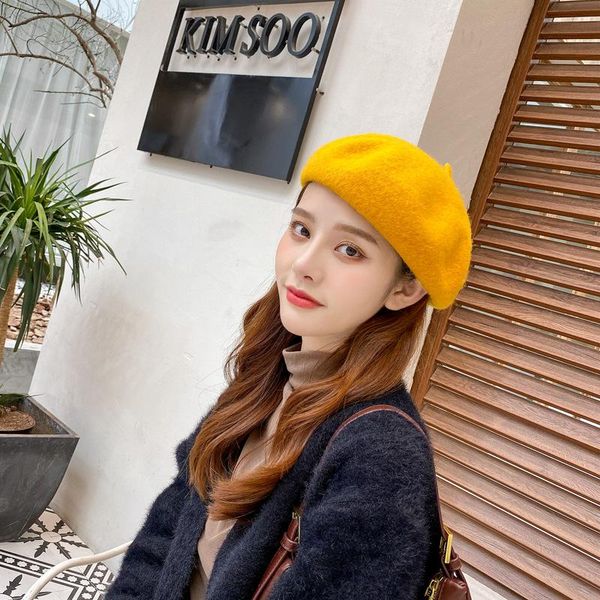 berets beret warm wool winter artist beanie vintage style plain hat lady solid color slouchy hats female, Blue;gray
berets beret warm wool winter artist beanie vintage style plain hat lady solid color slouchy hats female, Blue;gray