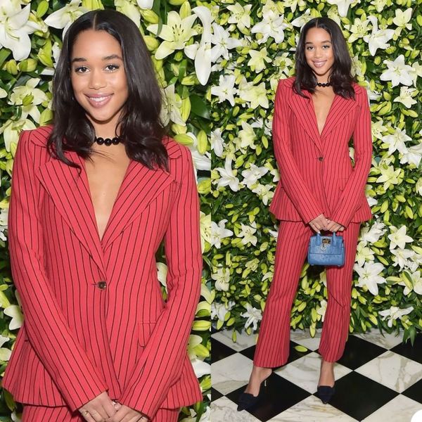 leisure stripe women pants suits for wedding mother of the bride suit ladies loose evening party tuxedos formal 2 pieces, Black;red
leisure stripe women pants suits for wedding mother of the bride suit ladies loose evening party tuxedos formal 2 pieces, Black;red