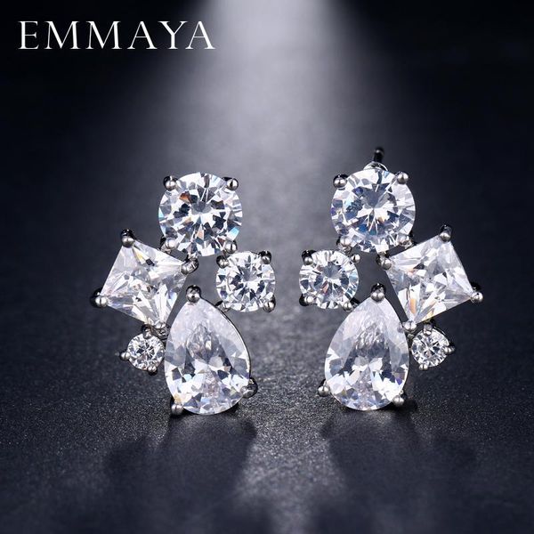 emmaya trendy fashion jewelry brand cz crystal earrings wedding statement stud earrings for women, Golden;silver
emmaya trendy fashion jewelry brand cz crystal earrings wedding statement stud earrings for women, Golden;silver