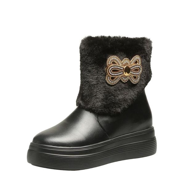 2020 new arrival fashion snow women boots warm fur winter boots female woman plus velvet platform large code bota feminina, Black
2020 new arrival fashion snow women boots warm fur winter boots female woman plus velvet platform large code bota feminina, Black