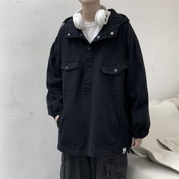 spring and autumn ins tooling hooded sweater men's korean trendy student pullover bf jacket, Black
spring and autumn ins tooling hooded sweater men's korean trendy student pullover bf jacket, Black