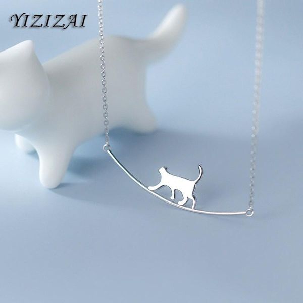 yizizai lovely silver color cat curve pendant necklace for women animal necklace jewelry gift wholesale
yizizai lovely silver color cat curve pendant necklace for women animal necklace jewelry gift wholesale