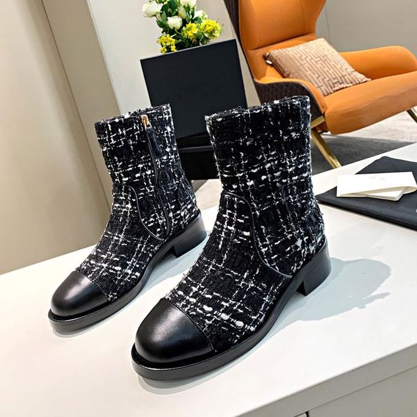 shoes women goth gingham round toe mid calf short boots designer women shoes 2020 zapatos de mujer winter, Black
shoes women goth gingham round toe mid calf short boots designer women shoes 2020 zapatos de mujer winter, Black