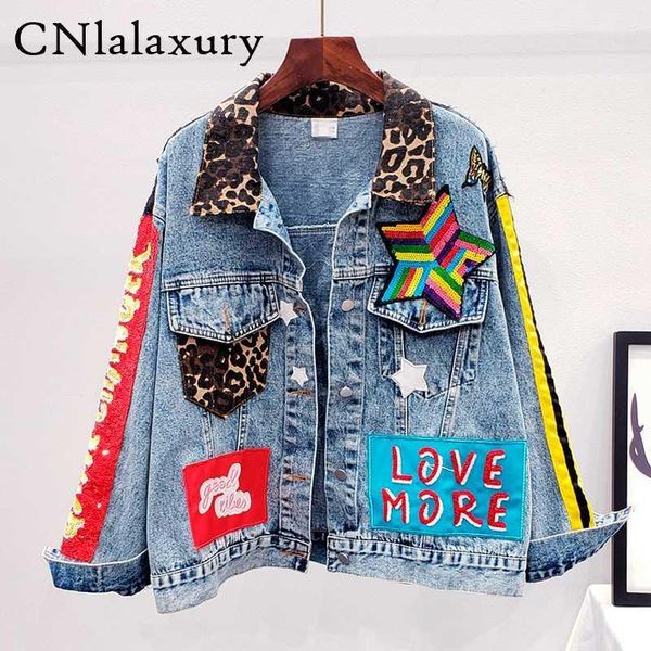 sequins loose denim jacket girls students high street party jeans coats women 2020 new female nightclub outwear chaqueta mujer1, Black;brown
sequins loose denim jacket girls students high street party jeans coats women 2020 new female nightclub outwear chaqueta mujer1, Black;brown