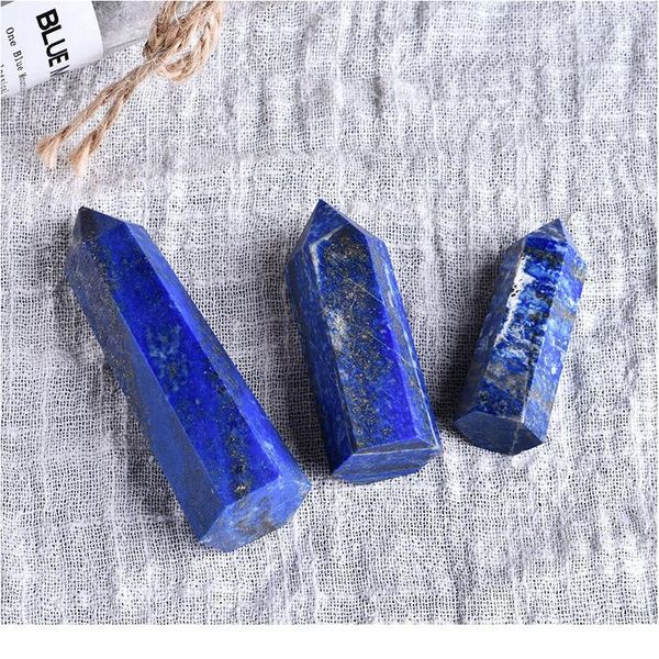 1pc natural crystal lapis hexagonal column crystal point mineral ornament magic repair home furnishing diy gift de jlljdw, Black
1pc natural crystal lapis hexagonal column crystal point mineral ornament magic repair home furnishing diy gift de jlljdw, Black