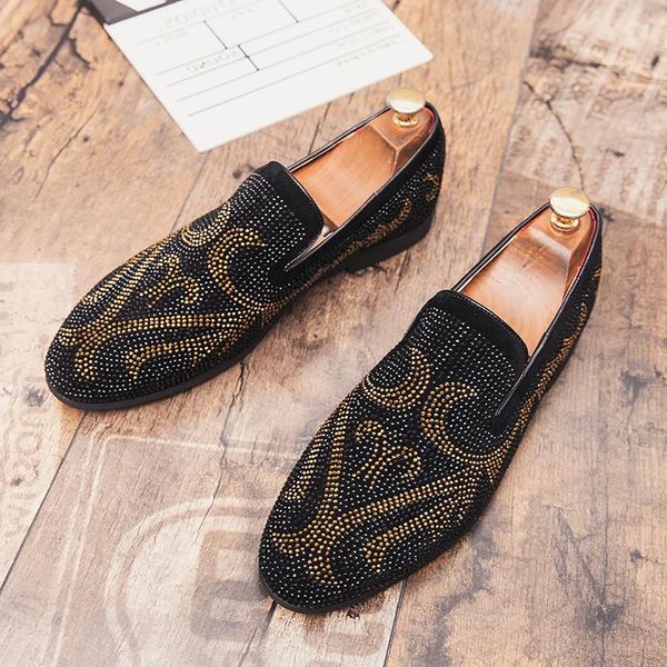 movechain men's suede rhinestones loafers mens casual outdoor driving moccasins men trendy party shoes flats eu sizes 38-45, Black
movechain men's suede rhinestones loafers mens casual outdoor driving moccasins men trendy party shoes flats eu sizes 38-45, Black