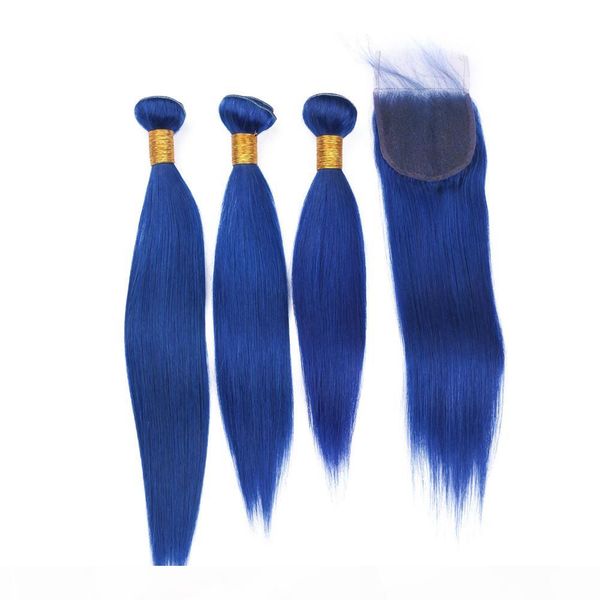 brazilian dark blue virgin human hair 3 bundles with closure silky straight pure blue color 4x4 front lace closure with weave bundles, Black;brown
brazilian dark blue virgin human hair 3 bundles with closure silky straight pure blue color 4x4 front lace closure with weave bundles, Black;brown