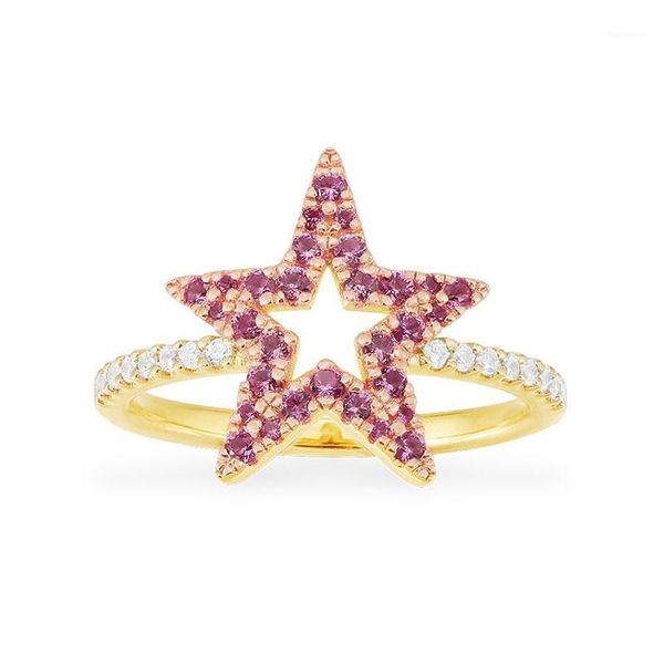 sljely fashion pure 925 sterling silver fuchsia finger ring micro 5a zirconia for women august new series jewelry1, Golden;silver
sljely fashion pure 925 sterling silver fuchsia finger ring micro 5a zirconia for women august new series jewelry1, Golden;silver