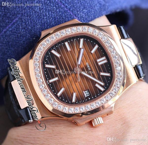 40mm 5711 cal a324 automatic mens watch diamonds bezel brown textured dial silver white stick markers black leather strap watches 2022 puret, Slivery;brown
40mm 5711 cal a324 automatic mens watch diamonds bezel brown textured dial silver white stick markers black leather strap watches 2022 puret, Slivery;brown