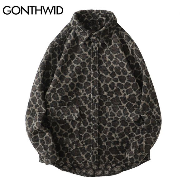 thick shirts coat streetwear hip hop casual leopard pattern front pockets long sleeve shirt harajuku fashion shirt, White;black
thick shirts coat streetwear hip hop casual leopard pattern front pockets long sleeve shirt harajuku fashion shirt, White;black
