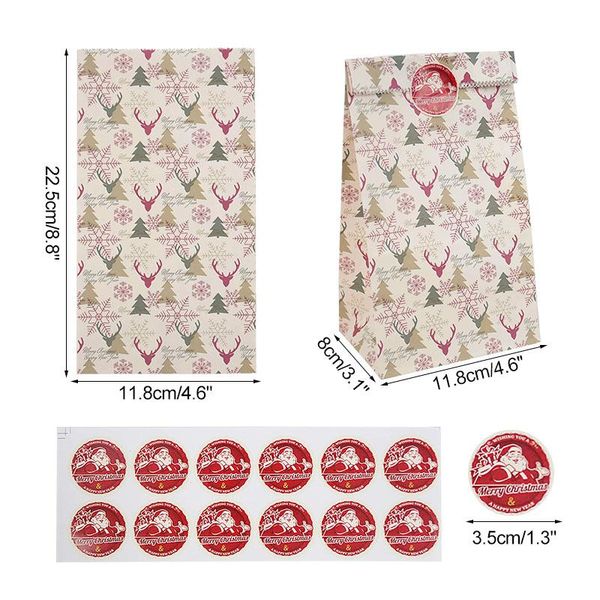 12pcs рождественский подарок сумка крафт бумаги конфеты печенье мешок с наклейки елка упаковки пищевых продуктов сумки xmas birthday party d
12pcs рождественский подарок сумка крафт бумаги конфеты печенье мешок с наклейки елка упаковки пищевых продуктов сумки xmas birthday party d