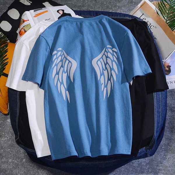 angel wings printed short sleeve t 2020 summer fashion mens rock tshirts casual rapper men glow tee shirt men's clothing, White;black
angel wings printed short sleeve t 2020 summer fashion mens rock tshirts casual rapper men glow tee shirt men's clothing, White;black