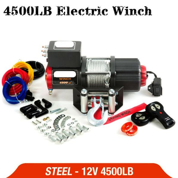 lifting tools & accessories electric winch 12v 4500lb remote control set heavy duty atv trailer high strength steel
lifting tools & accessories electric winch 12v 4500lb remote control set heavy duty atv trailer high strength steel