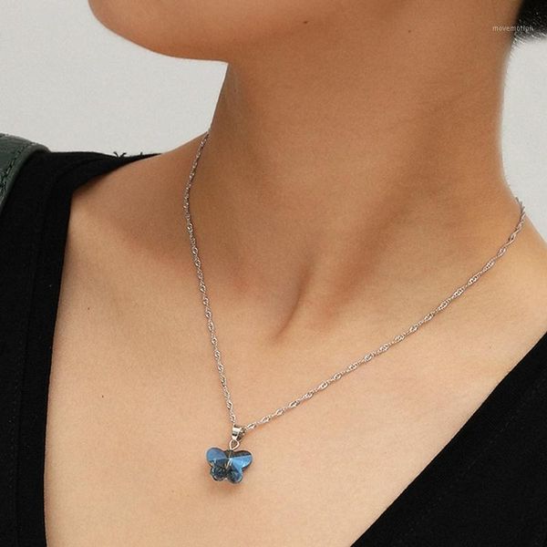 sweet glass color butterfly necklace for women long wild clavicle chain pendant refined stylish mujer gift 2020 trendy gold1, Silver
sweet glass color butterfly necklace for women long wild clavicle chain pendant refined stylish mujer gift 2020 trendy gold1, Silver